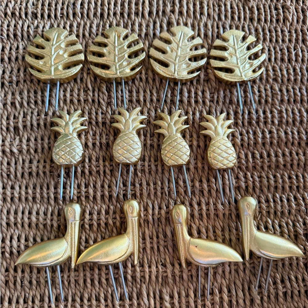 New nwot Anthropologie Selva Corn on the Cob Holders, 2 Sets 12 total